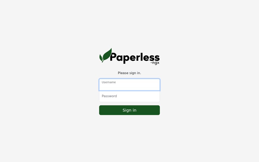 Interface Paperless-ngx, instance hébergée par Domite
